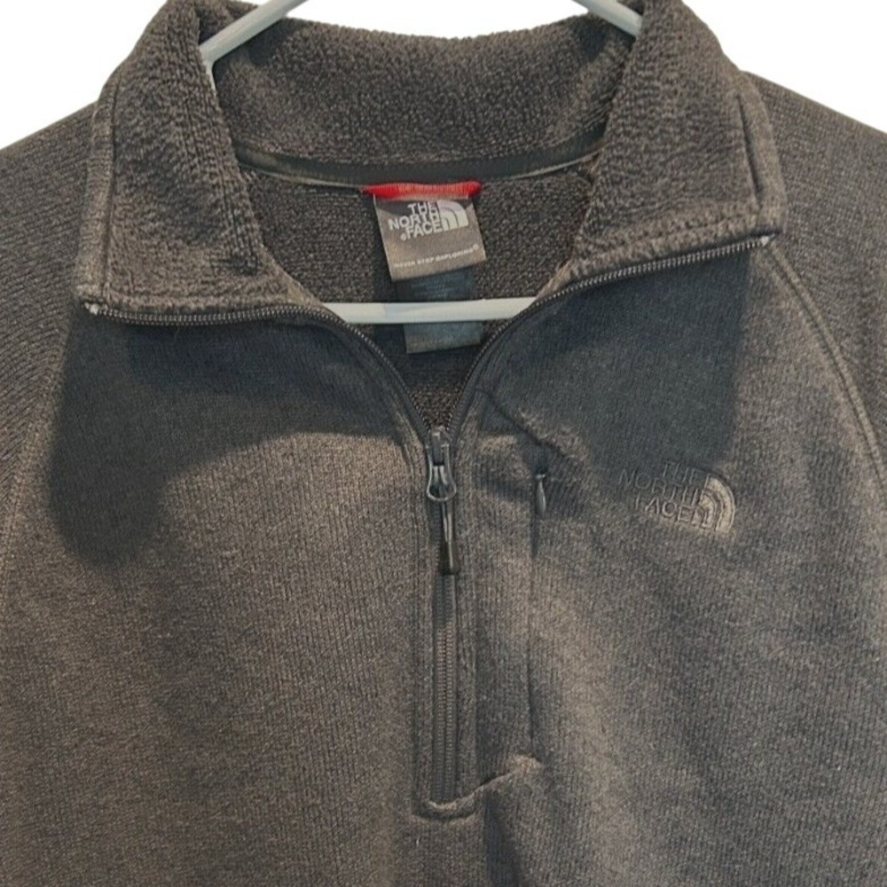 The North Face Gordon Lyons Quarter Zip Fleece M Men's Grey Sweater Pullover